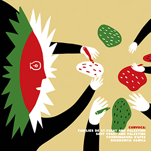 Poster for a demonstration for Palestine and against Zionist censorship in schools.